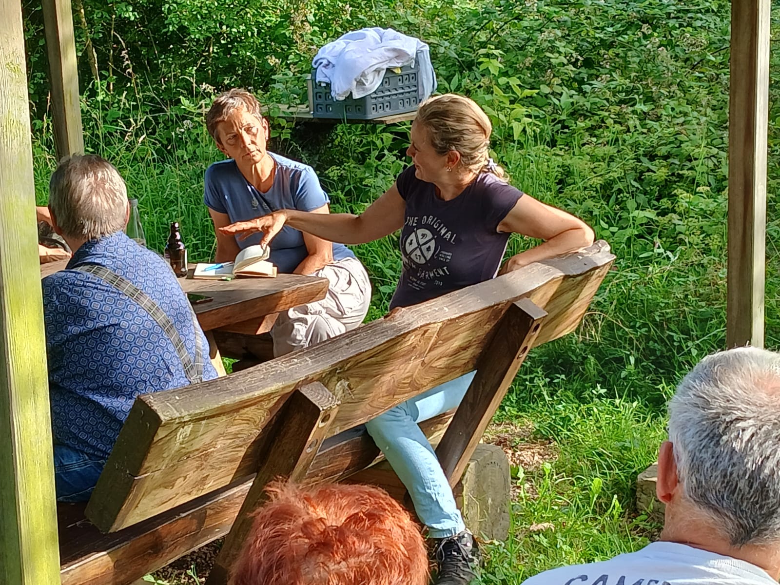 Vortrag am Lehrbienenstand